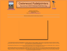 Tablet Screenshot of cedarwoodgundogs.com